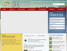 Tablet Screenshot of co.portage.wi.us